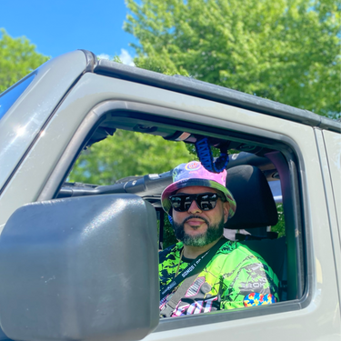 Tie-Dye Jeep Wave Bucket Hat