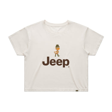 "DUCKED JEEP TOO" CAMO EDITION Crop T-Shirt