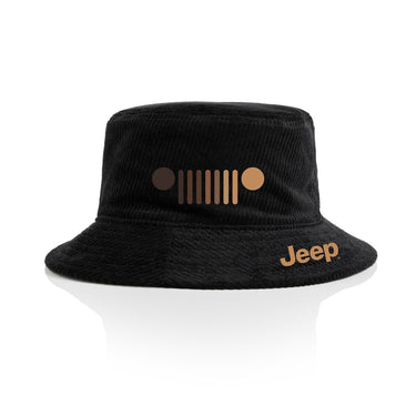 Melanated Jeep Grille Corduroy Bucket Hat